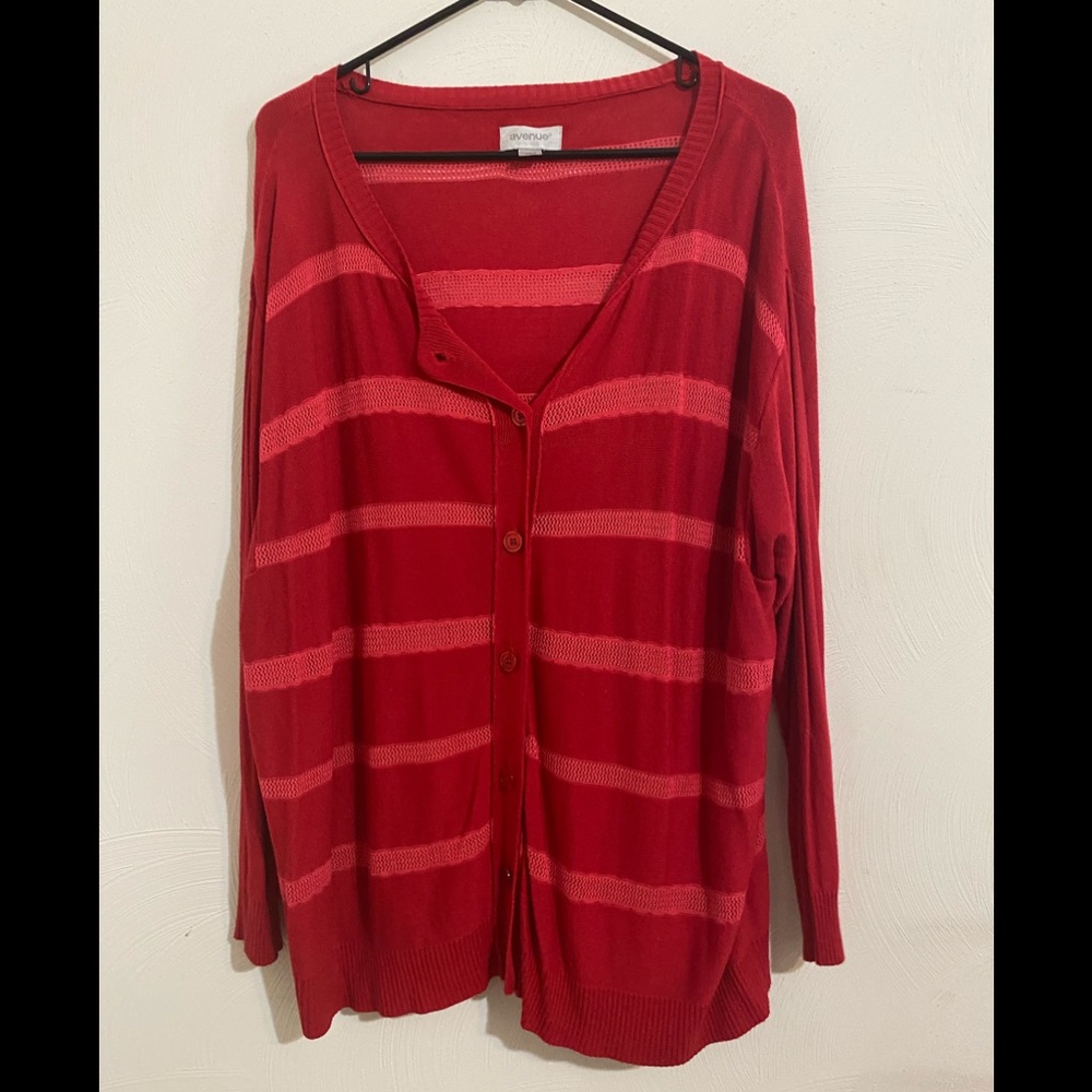Casual red Avenue sweater